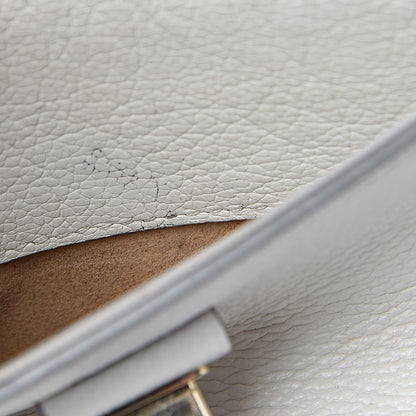 MCM Grained Calfskin Medium Milla Convertible Backpack White Flake 12 of 17