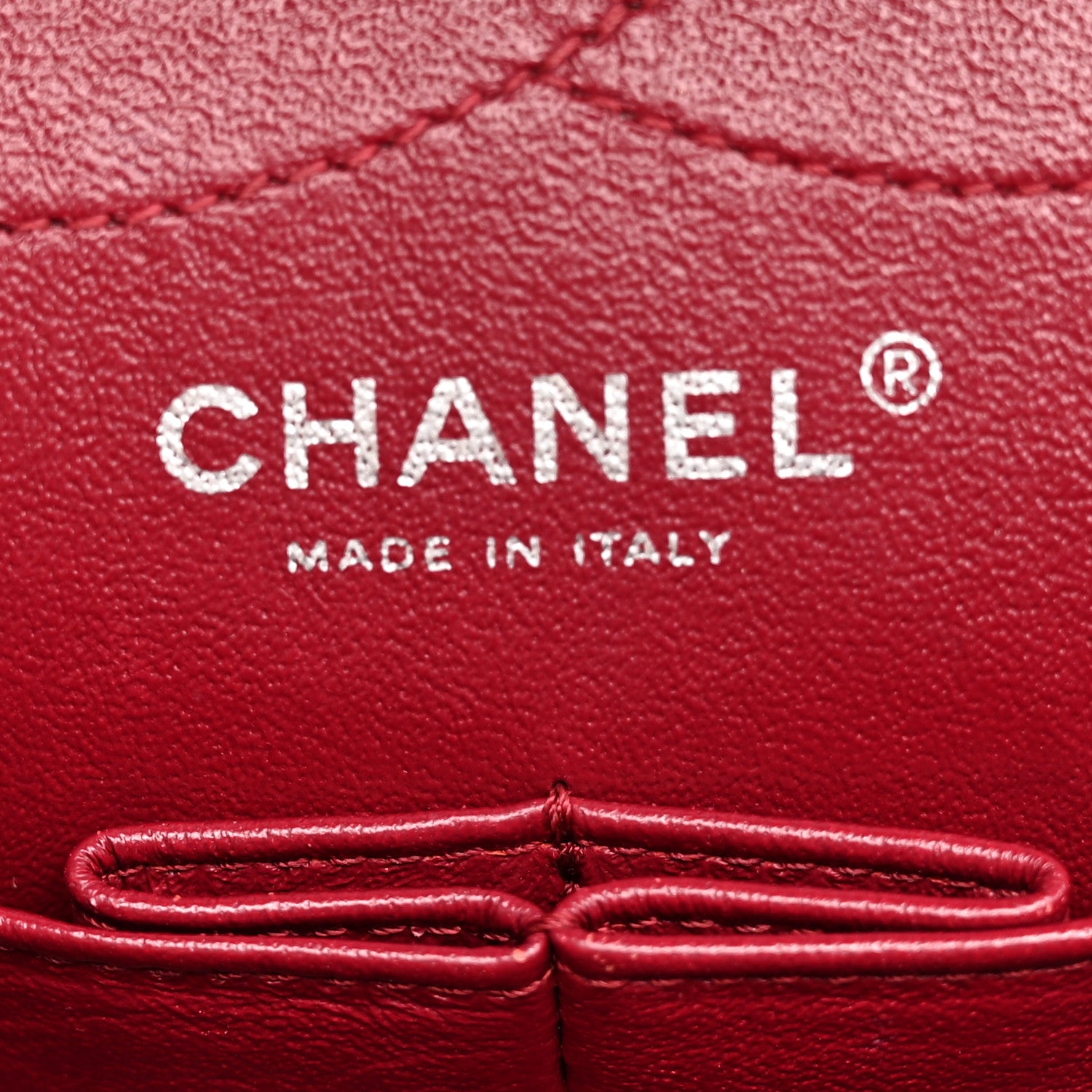 Chanel Distressed Patent Quilted 2.55 Reissue 227 Flap Raspberry Red 5 of 12