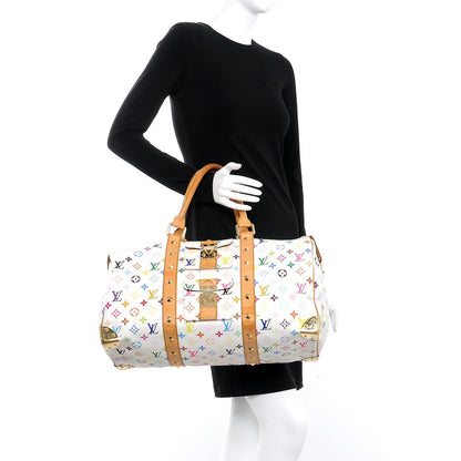 Louis Vuitton Monogram Multicolor Keepall 45 White 2 of 23