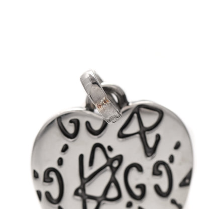 Gucci Sterling Silver GucciGhost Hamlet Skull Heart Charm 5 of 6