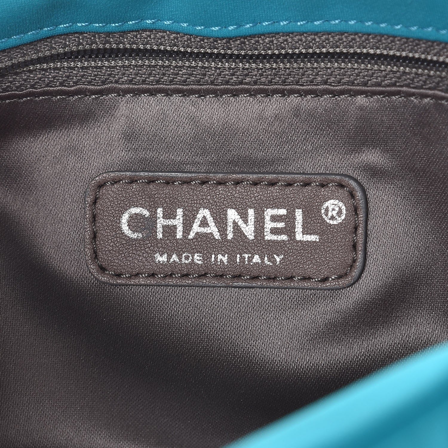 Chanel Nylon Bubble Quilt Medium Flap Turquoise 6 of 10