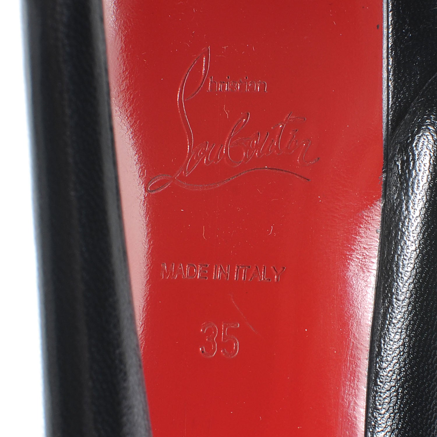 Christian Louboutin Kid Bianca 140 Pumps 35 Black 6 of 6