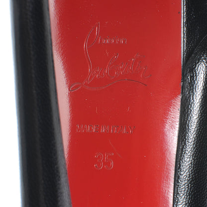 Christian Louboutin Kid Bianca 140 Pumps 35 Black 6 of 6