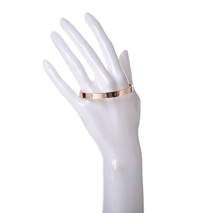 Cartier 18K Pink Gold LOVE Cuff Bracelet 17 2 of 5