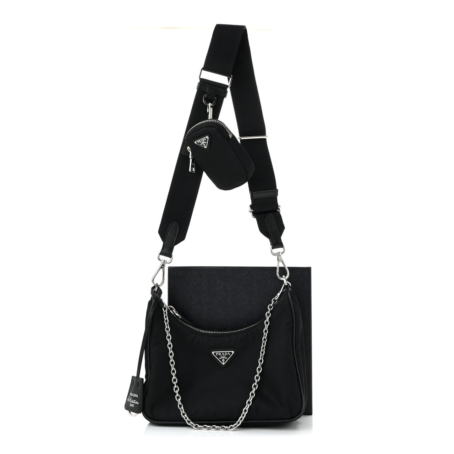 Nylon Re-Edition 2005 Shoulder Bag Black