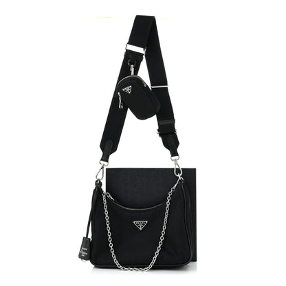 Prada Nylon Re-Edition 2005 Shoulder Bag Black 12 of 12