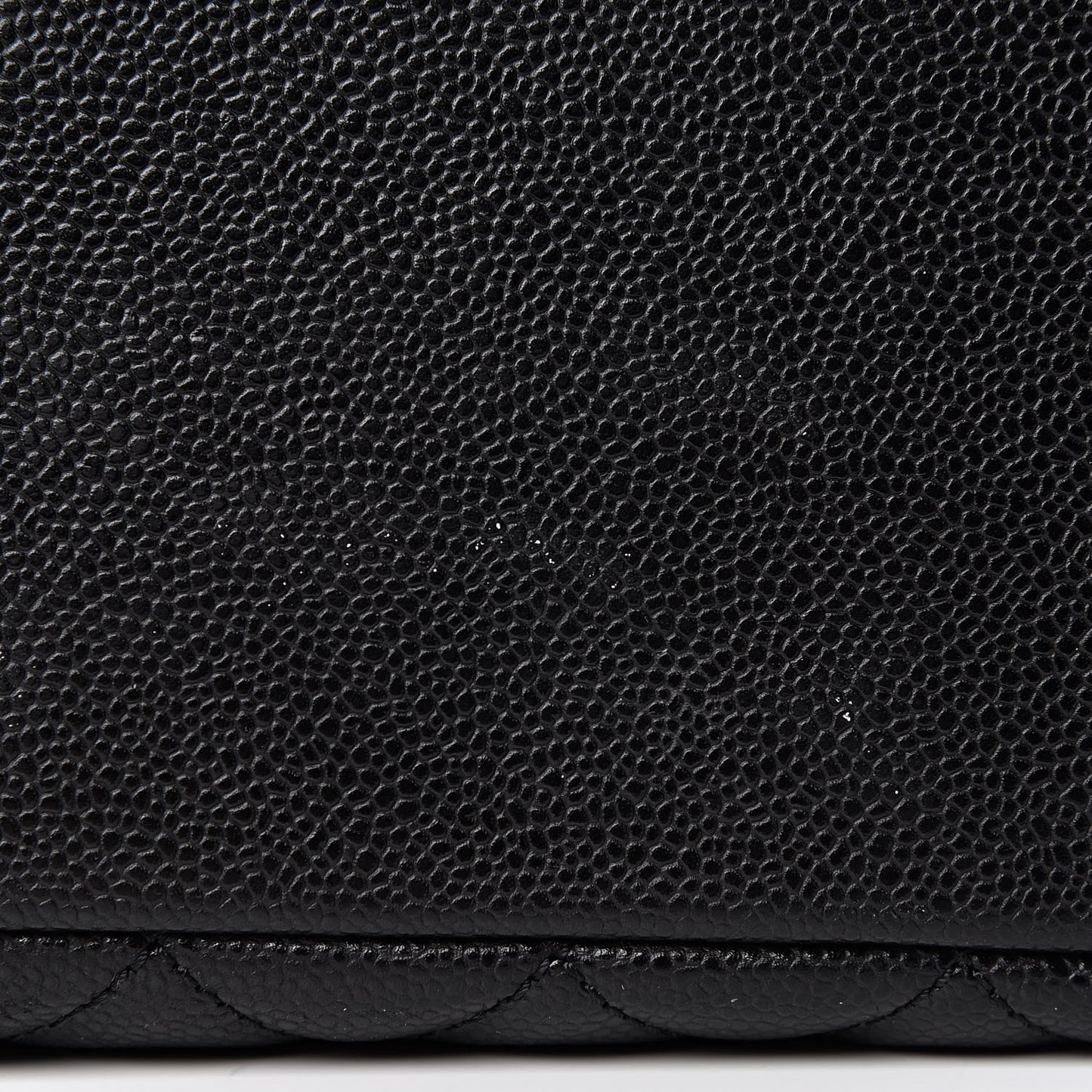 Caviar Quilted Grand Shopping Tote GST Black