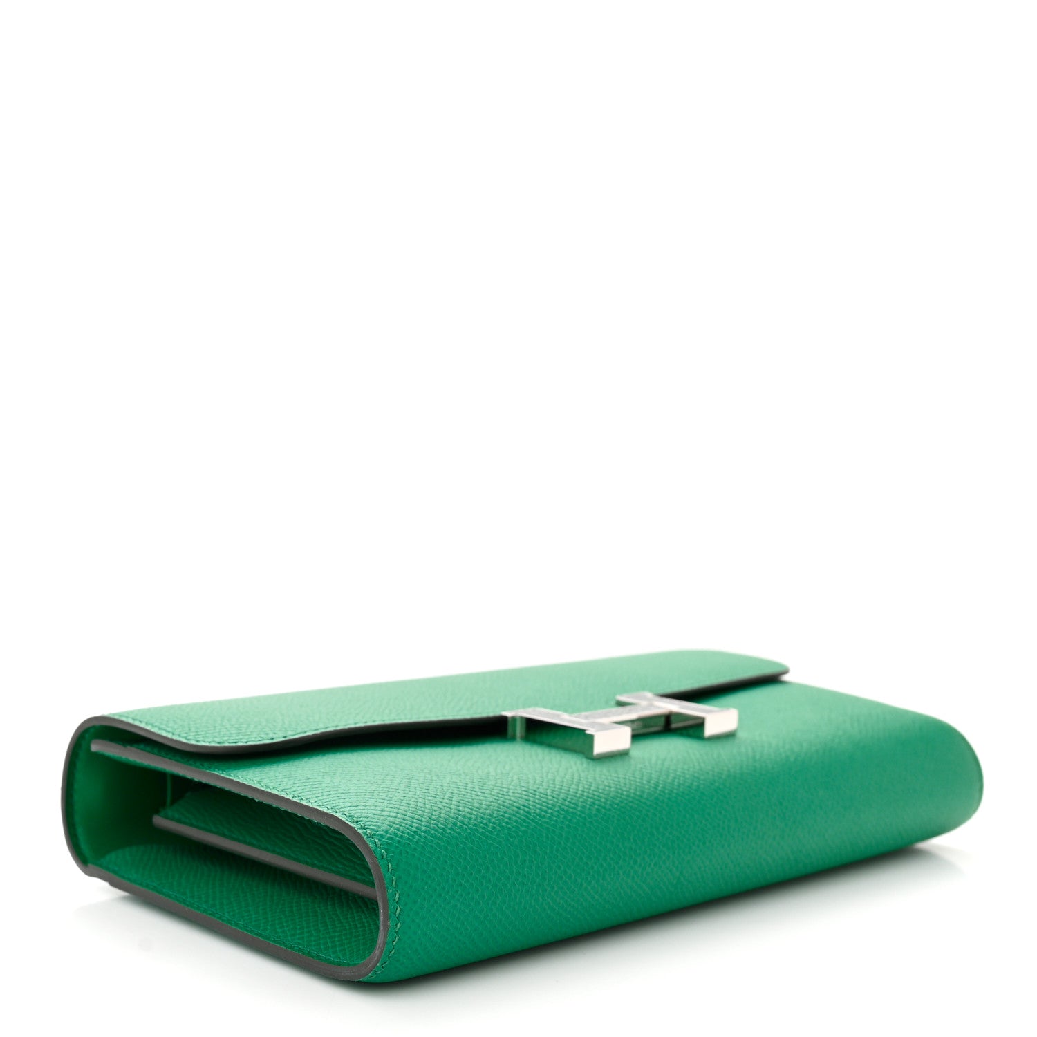 Hermes Epsom Lizard Constance Wallet To Go Vert Jade Vert Cypress 3 of 7