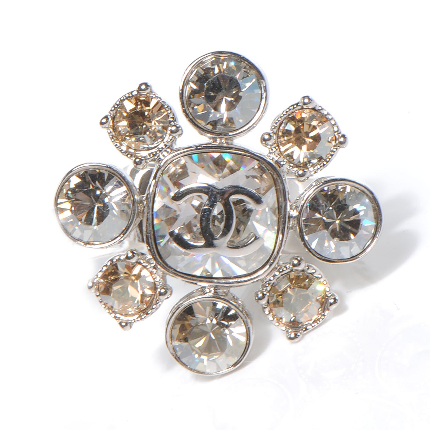 Crystal CC Ring Silver 6
