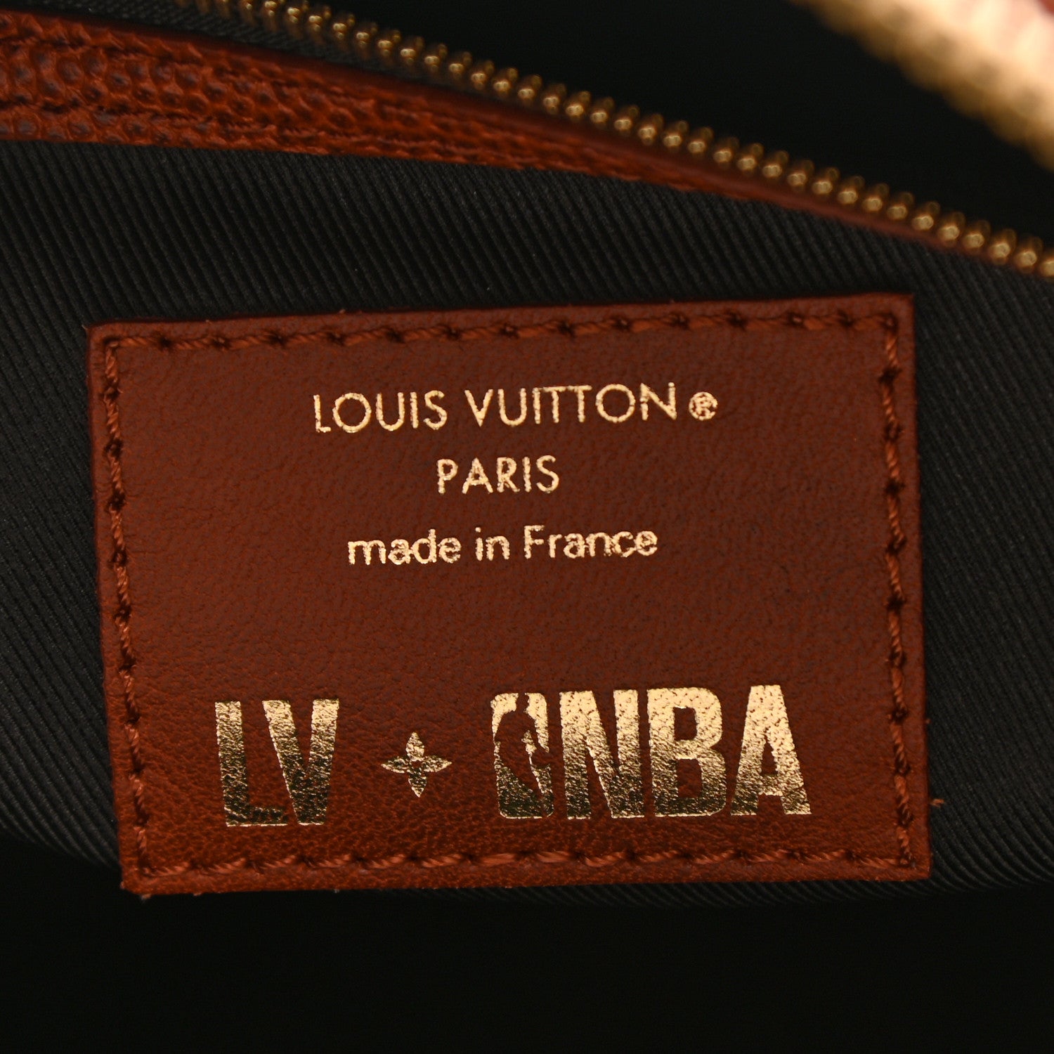Louis Vuitton X NBA Ball Grain Cowhide Monogram Embossed Keepall 55 Brown 5 of 8