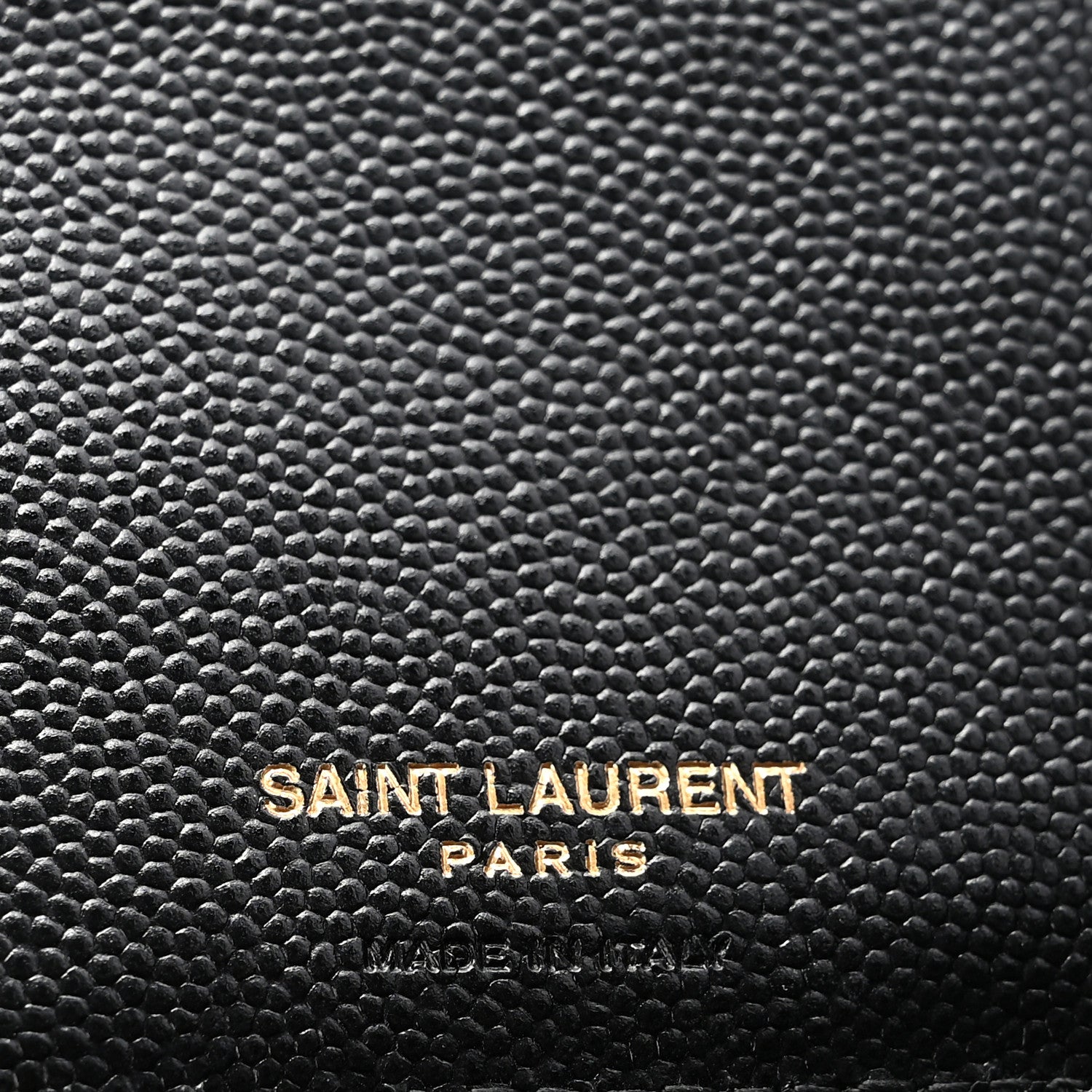 Saint Laurent Grain De Poudre Matelasse Chevron Monogram Zipped Two-Part Wallet Black 6 of 9