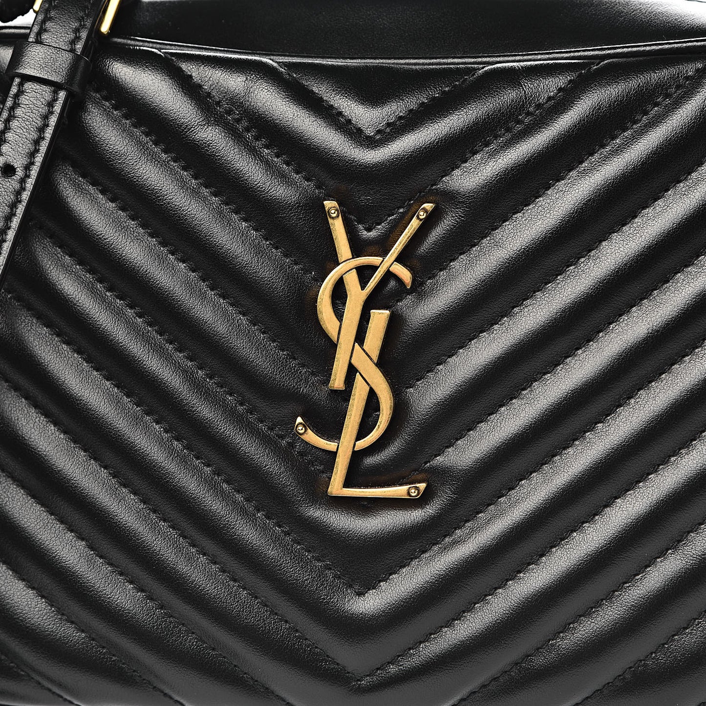 Calfskin Matelasse Monogram Lou Camera Bag Black