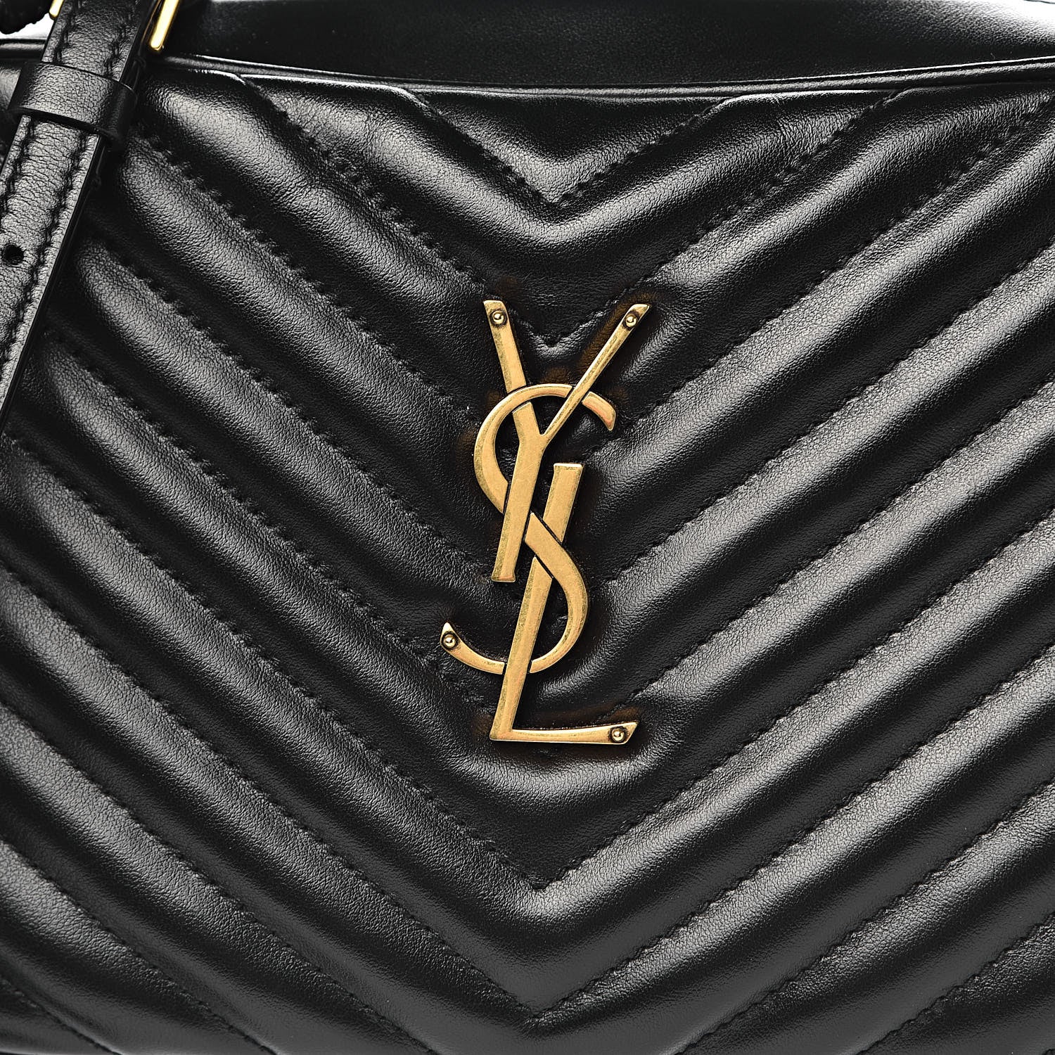 Saint Laurent Calfskin Matelasse Monogram Lou Camera Bag Black 10 of 10