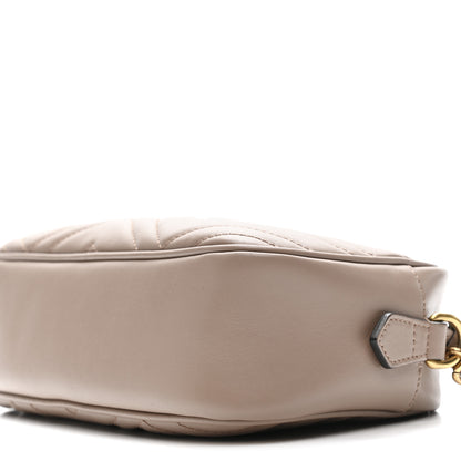 Gucci Calfskin Matelasse Small GG Marmont Chain Shoulder Bag Porcelain Rose 10 of 12