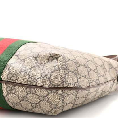 Gucci GG Supreme Monogram Web Small Ophidia Half Moon Hobo Brown 10 of 10