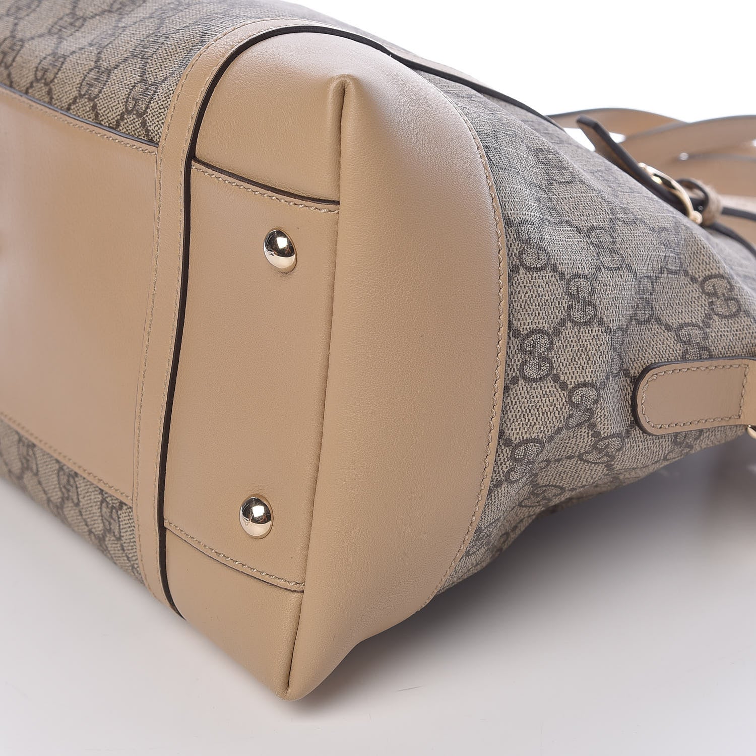 Gucci GG Supreme Monogram Medium Nice Top Handle Dome Bag Beige 9 of 10
