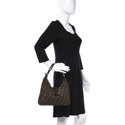 Louis Vuitton FENDI Zucca Small Shoulder Bag Tobacco 2 of 7