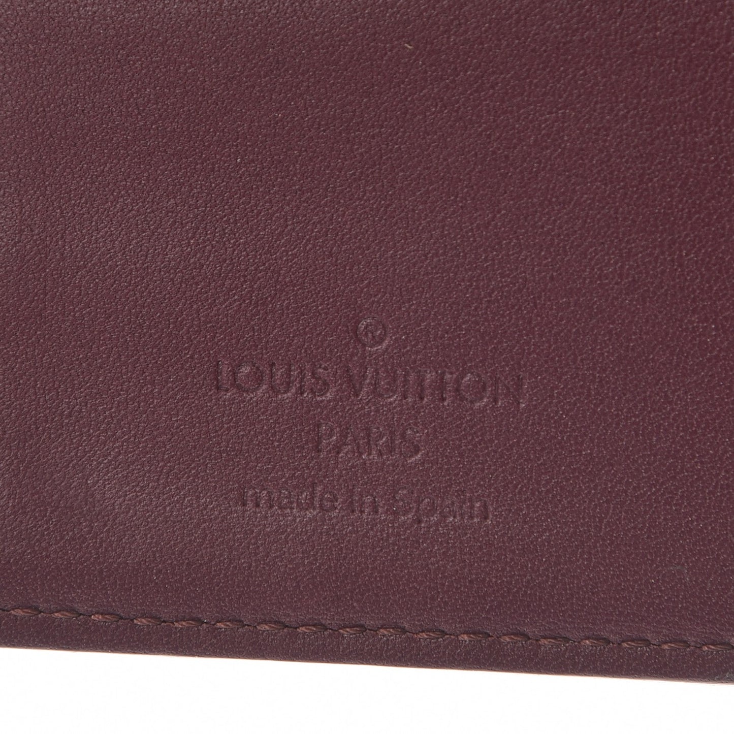 Mat Monogram Small Ring Agenda Cover Violet