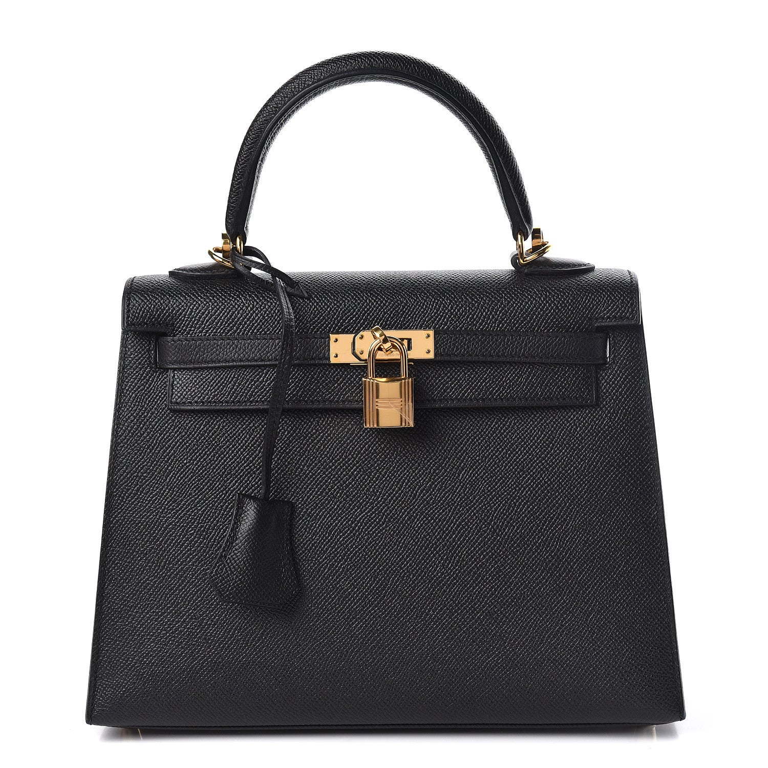 Hermes Epsom Kelly Sellier 25 Black 1 of 52