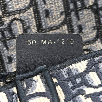 Christian Dior Oblique Slim Saddle Pouch Blue 7 of 10