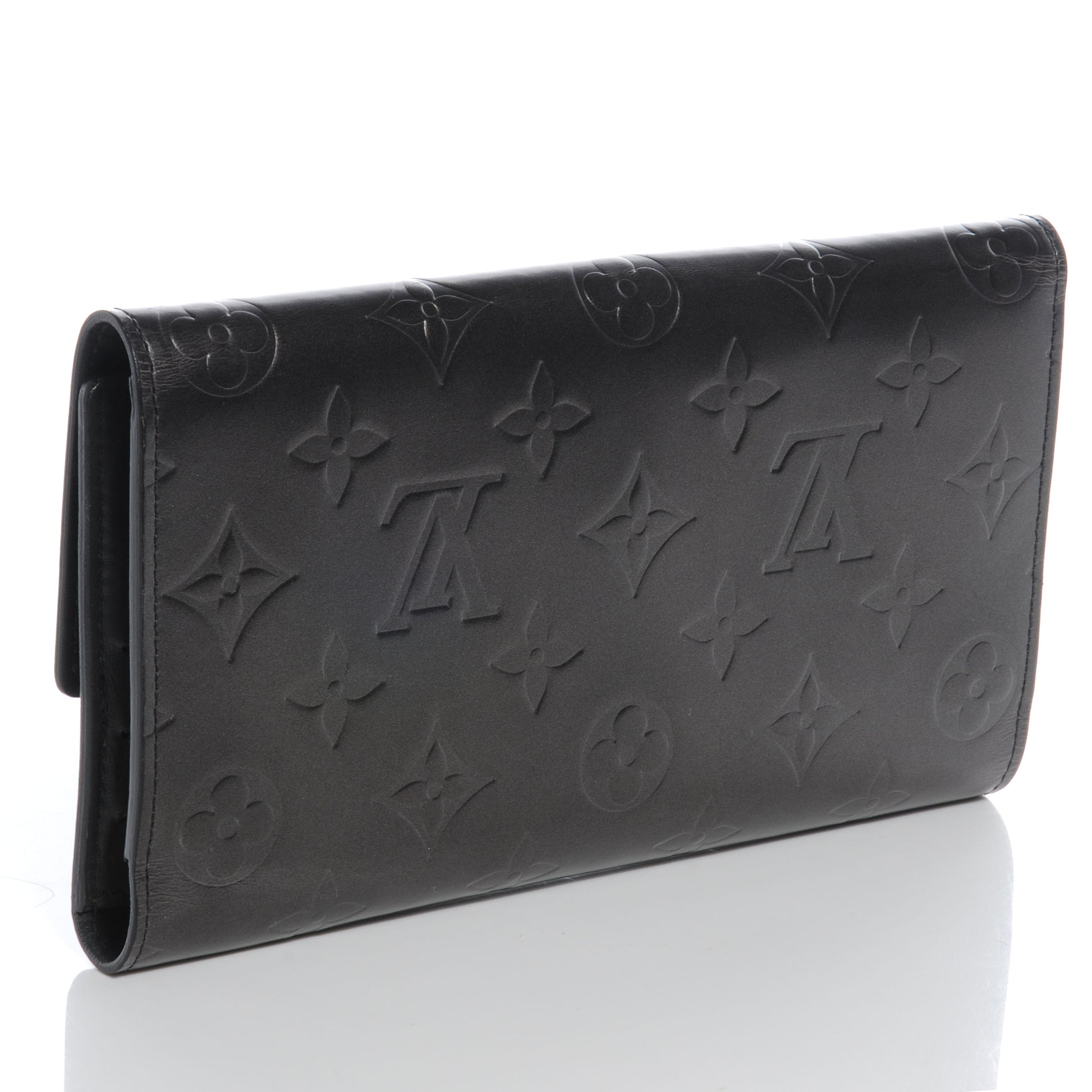 Louis Vuitton Mat Monogram Porte Tresor International Black 3 of 7