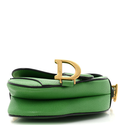 Christian Dior Goatskin Micro Saddle Bag Green 4 of 16