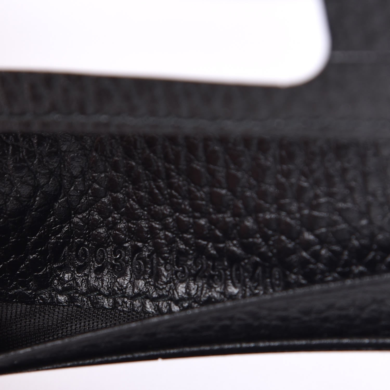 Gucci Pebbled Calfskin Butterfly Card Case Black 7 of 8