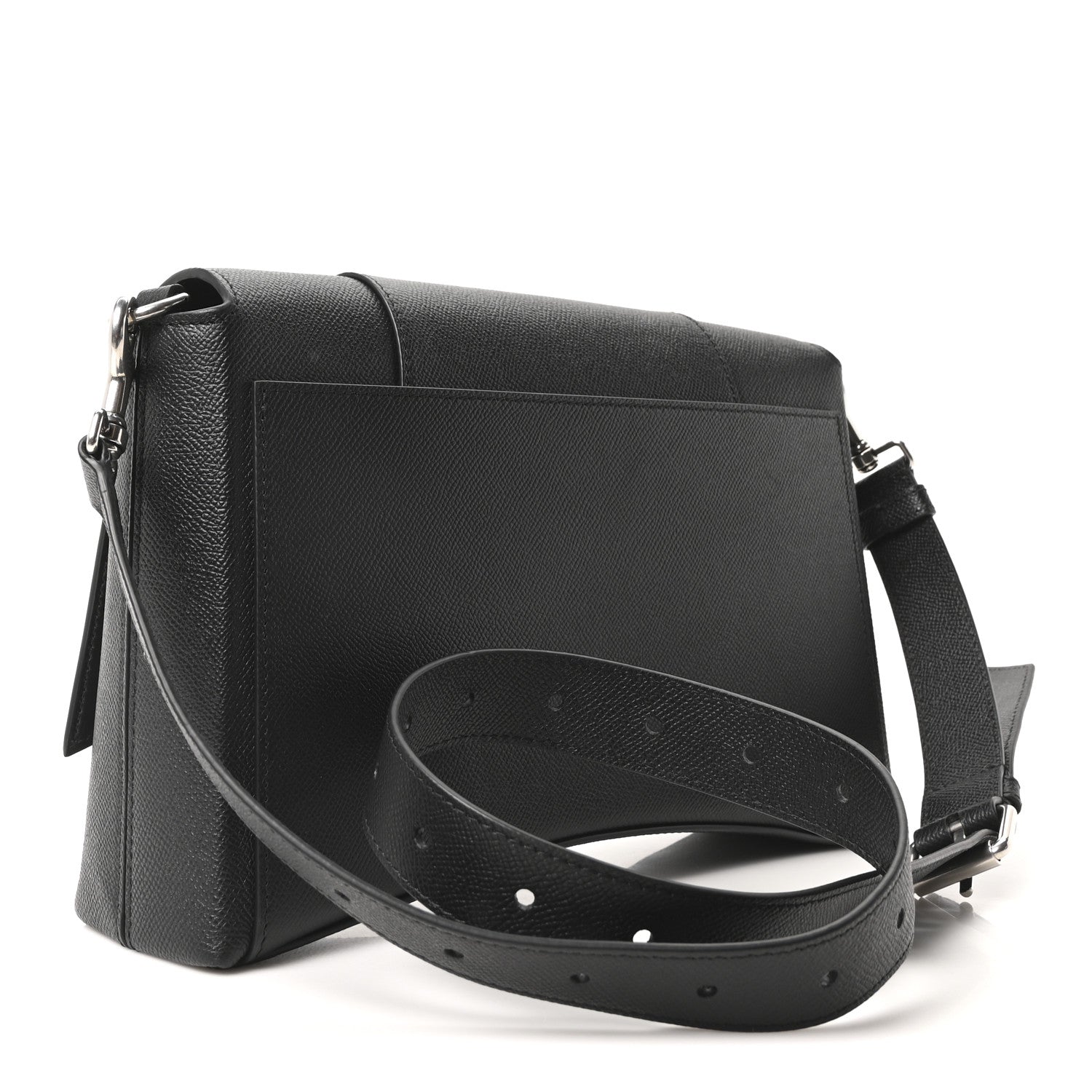 Balenciaga Semi Matte Soft Textured Calfskin Downtown Shoulder Bag Black 3 of 10