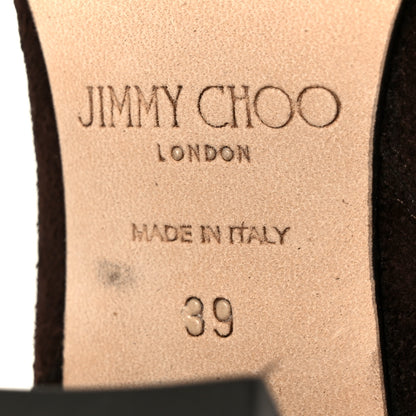 Jimmy Choo Suede Linne Ankle Boots 39 Brown 8 of 8
