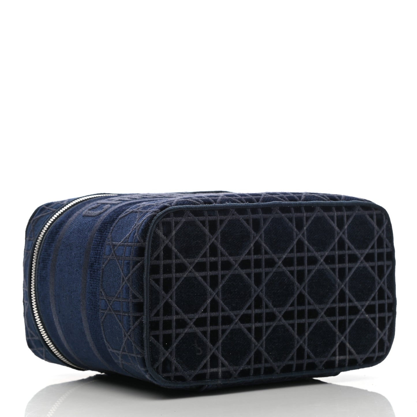 Velvet Cannage Diortravel Vanity Case Blue