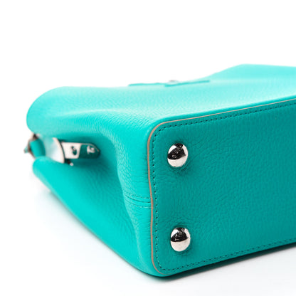 Louis Vuitton Taurillon Capucines BB Turquoise 6 of 9