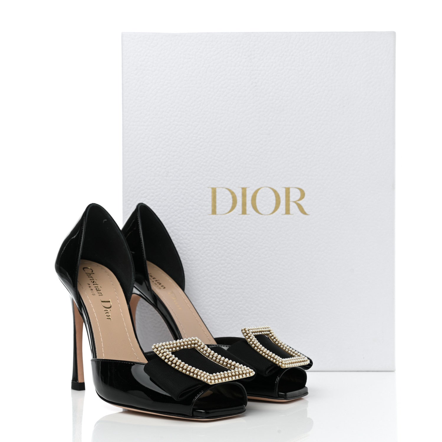 Christian Dior Patent Dior Idylle Pumps 35 Black 9 of 9