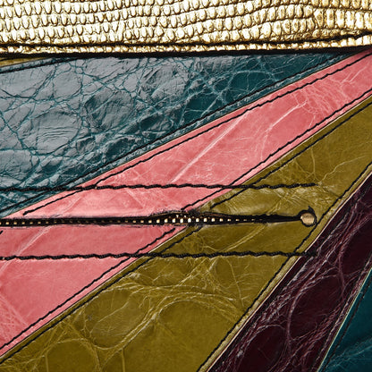 Valentino Garavani Patchwork Crocodile Dome Handbag Multicolor 10 of 10