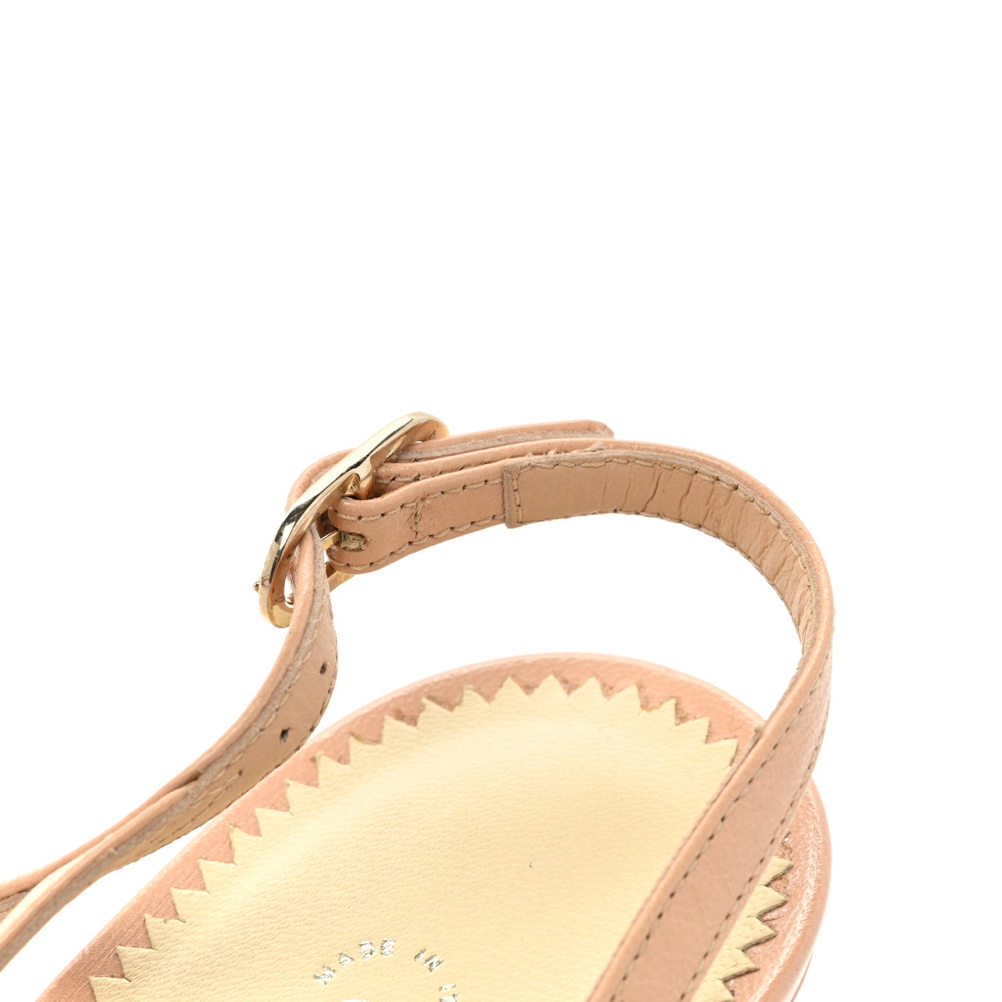 Lambskin Pearl Cap Toe CC Slingback Pumps 39.5 Beige Black