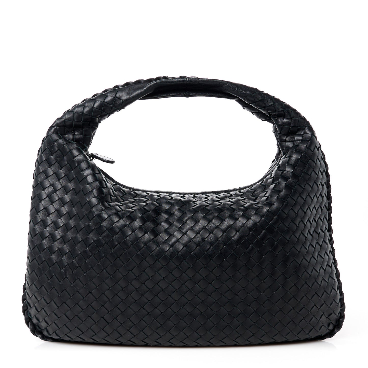Nappa Intrecciato Medium Veneta Hobo Black