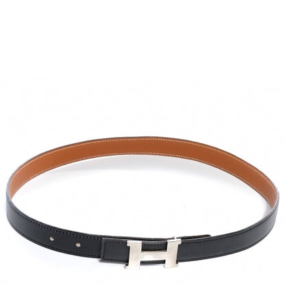 Hermes Box Togo Constance 24mm H Belt 70 Black Gold 1 of 6