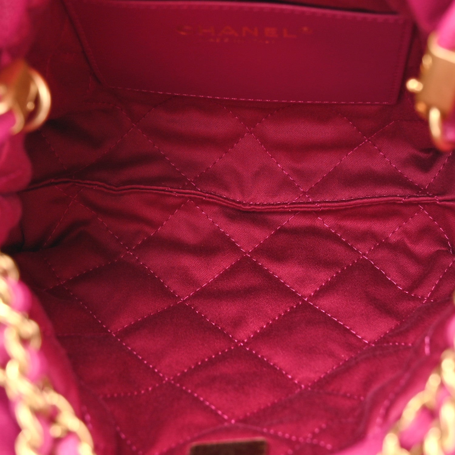 Chanel Shiny Caviar Quilted Monochrome Mini Chanel 22 Fuchsia 5 of 10