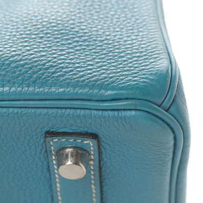 Hermes Taurillon Clemence Birkin 30 Blue Jean 46 of 46