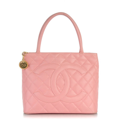 Chanel Caviar Quilted Medallion Tote Light Pink 1 of 12
