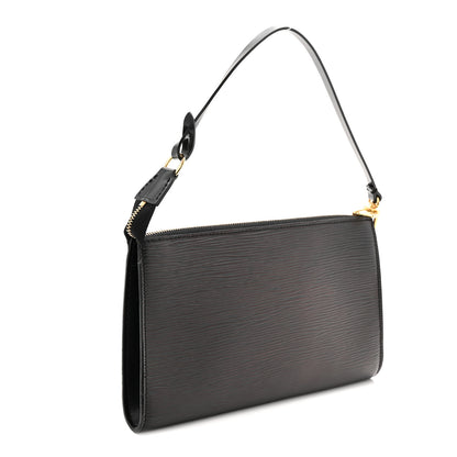 Louis Vuitton Epi Pochette Accessories 24 Black 3 of 10
