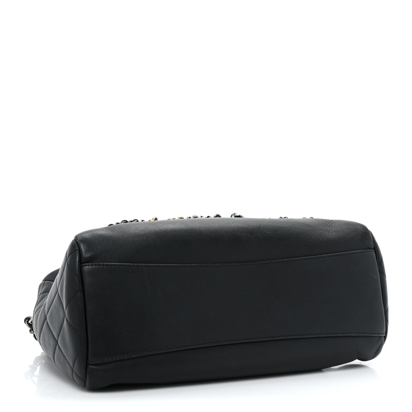 Calfskin Chain 20s Signature Hobo Black