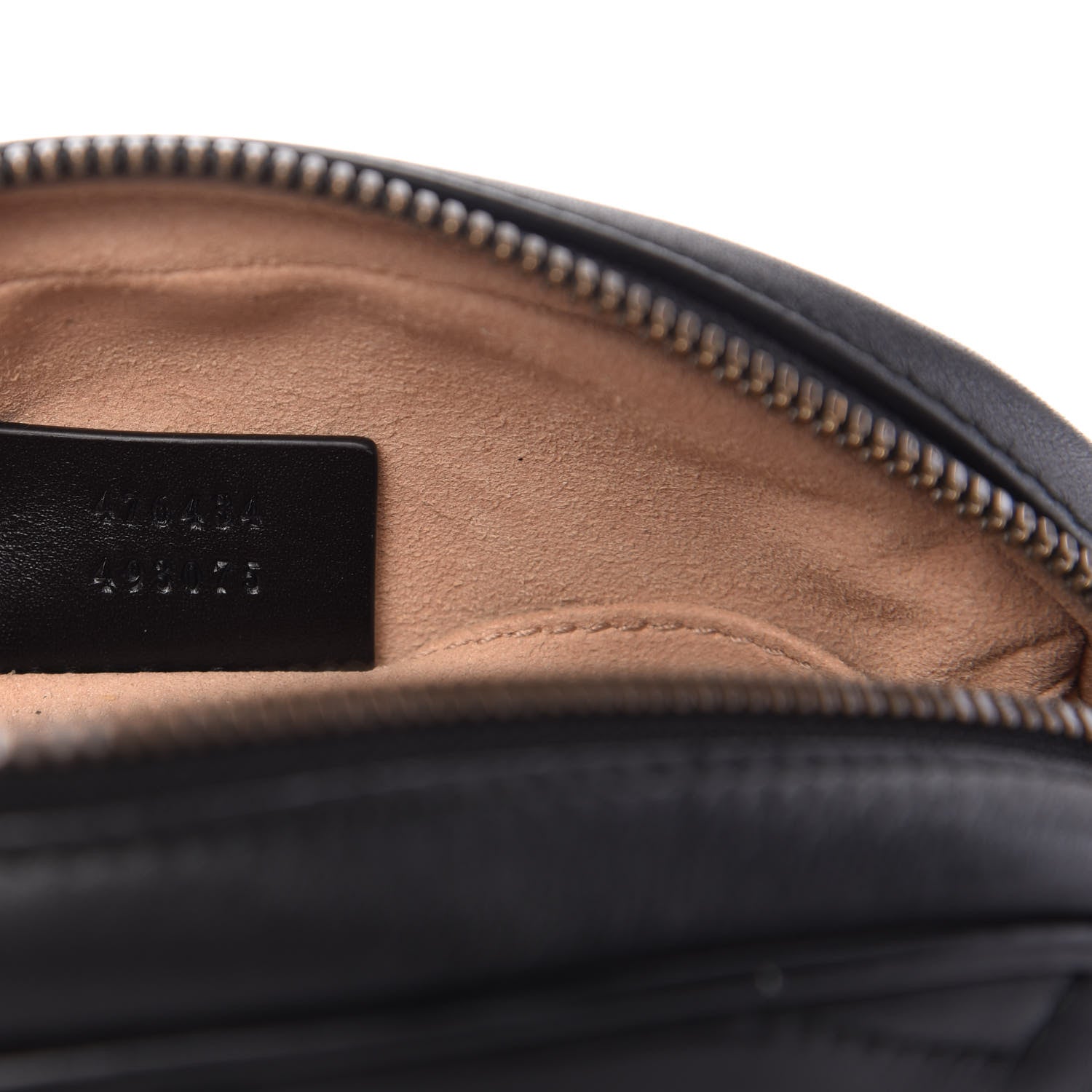Gucci Calfskin Matelasse GG Marmont Belt Bag 85 34 Black 9 of 10