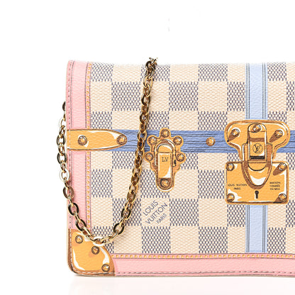 Louis Vuitton Damier Azur Summer Trunks Pochette Weekend 10 of 11