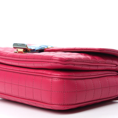 Celine Calfskin Quilted Medium C Bag Pink 8 of 12