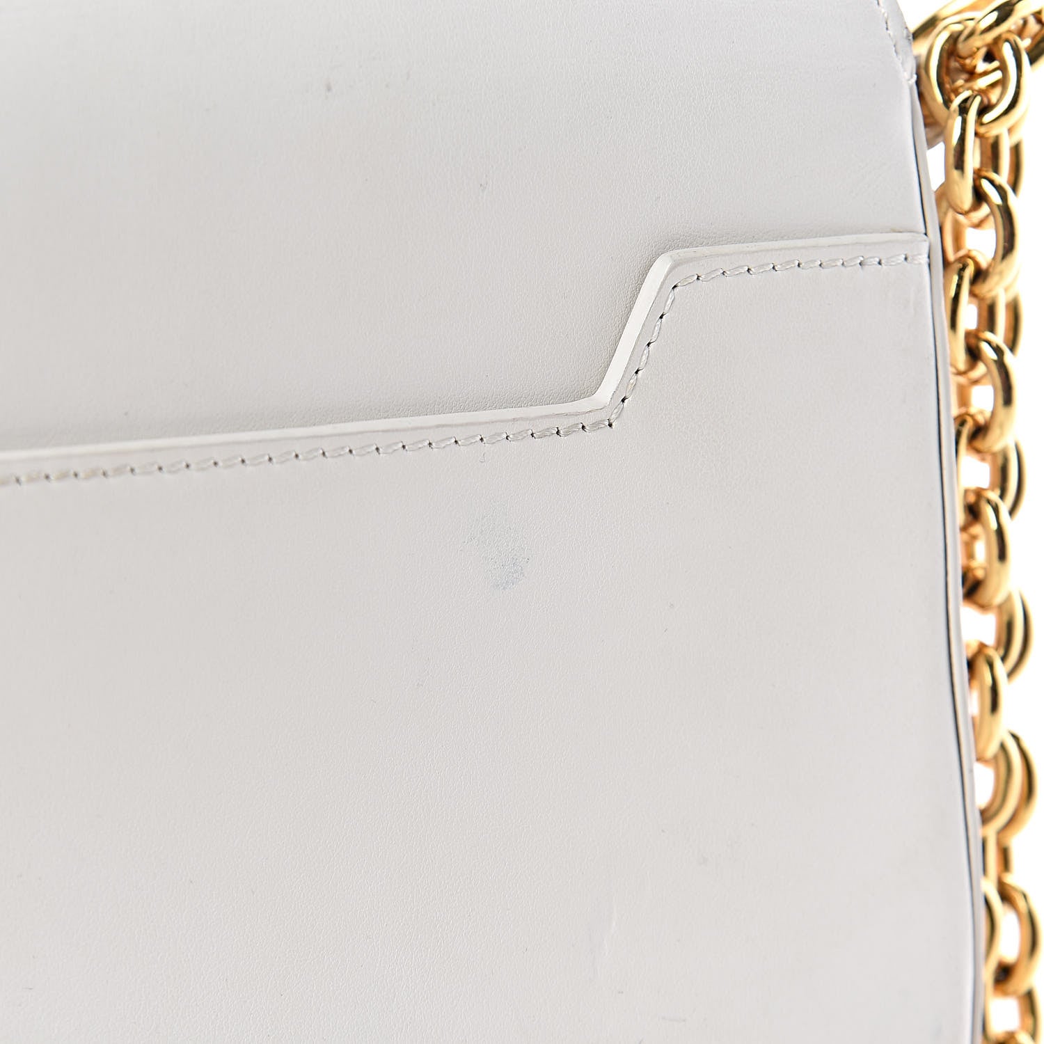 Tom Ford Calfskin Medium Natalia Chain Bag Chalk 10 of 11