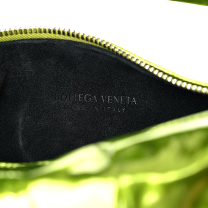 Bottega Veneta Metallic Crushed Calfskin Mini Jodie Chlorophyll 6 of 9