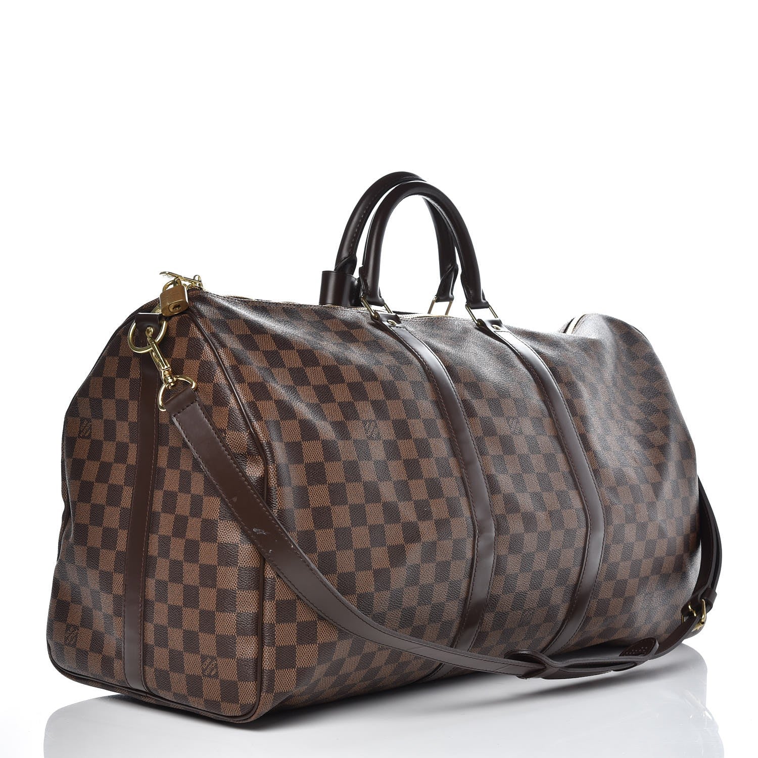 Louis Vuitton Damier Ebene Keepall Bandouliere 55 4 of 8