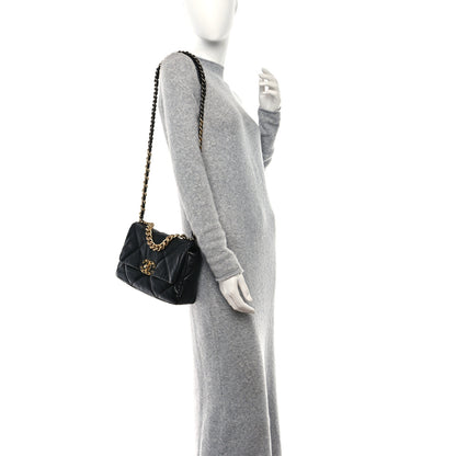 Chanel Goatskin Quilted Medium Chanel 19 Flap Black 2 of 11