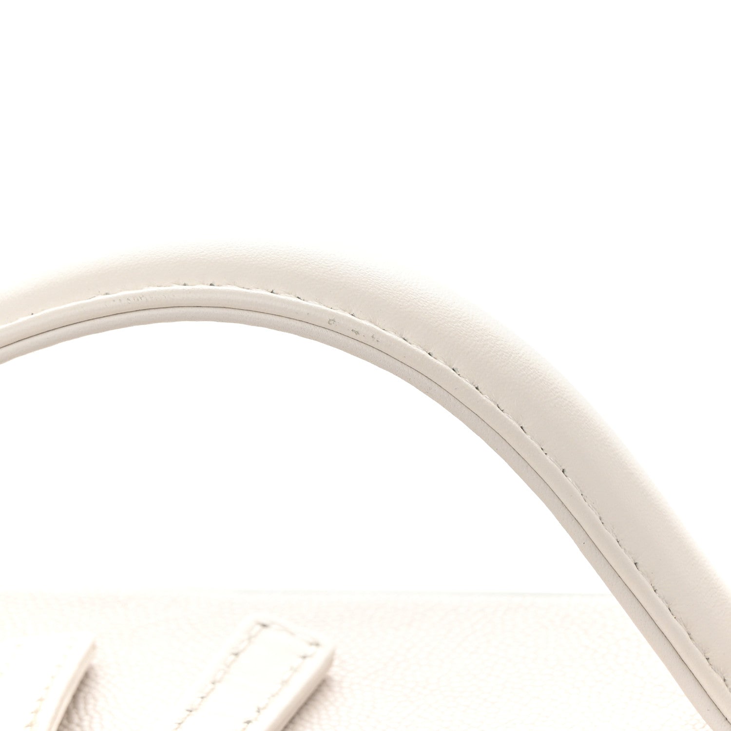 Chanel Caviar Quilted Large CC Filigree Vanity Case White 13 of 14