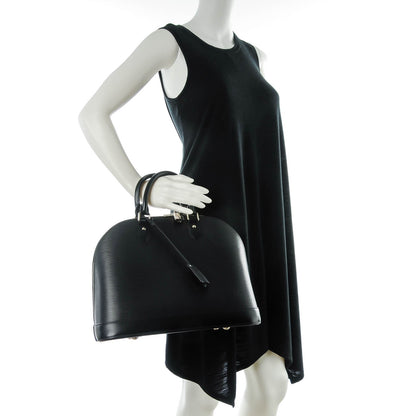 Louis Vuitton Epi Alma MM Black 2 of 8